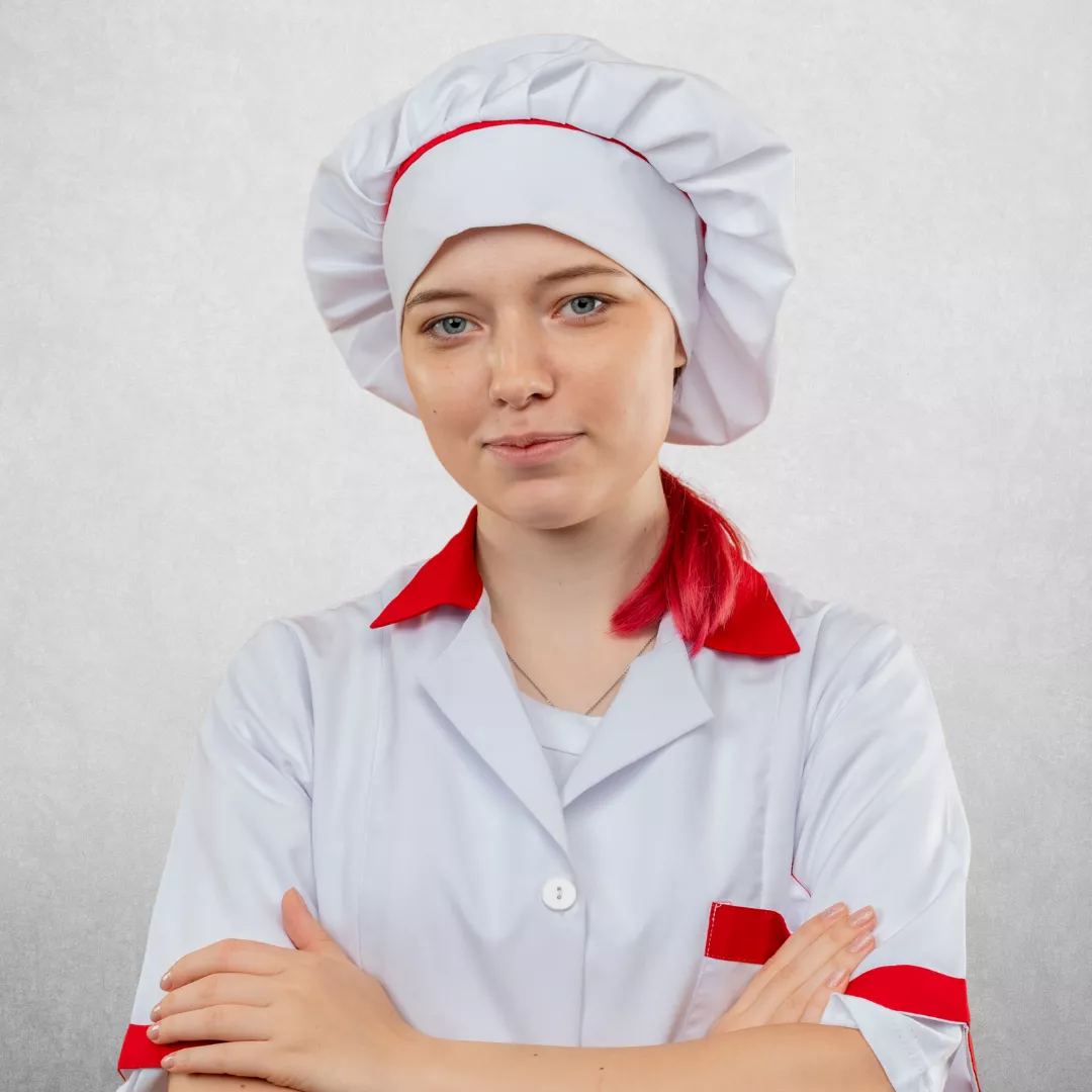 Meli in her kitchen