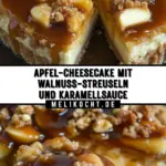 Apfel-Cheesecake mit Walnuss-Streuseln und Karamellsauce 26 Pinterest Hidden Image