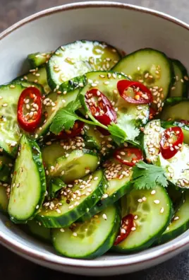 Asiatischer Gurkensalat mit Chili & Sesam 21 Asiatischer Gurkensalat mit Chili & Sesam