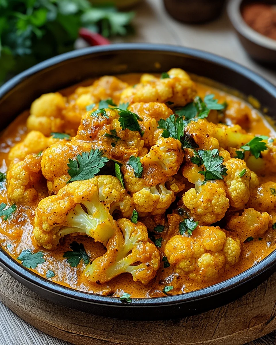 Blumenkohl Curry aus dem Backofen
