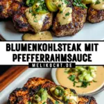Blumenkohlsteak mit Pfefferrahmsauce 17 Pinterest Hidden Image