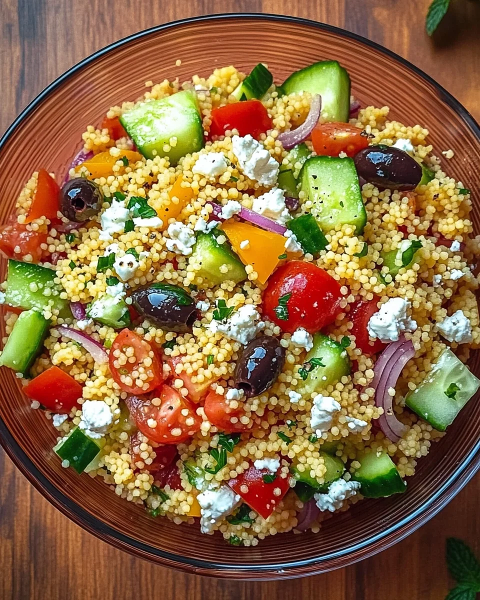 Couscous-Salat mit Feta 25 Couscous-Salat mit Feta