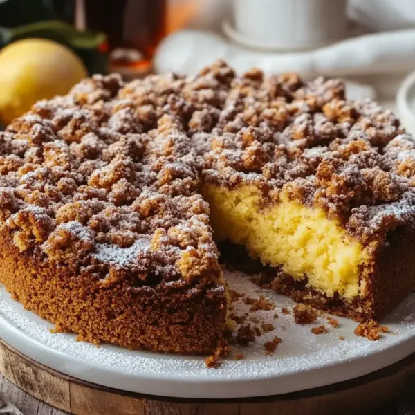 Eierlikör-Kuchen mit Knusperstreuseln