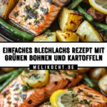 Einfaches Blechlachs Rezept mit grünen Bohnen und Kartoffeln 20 Pinterest Hidden Image