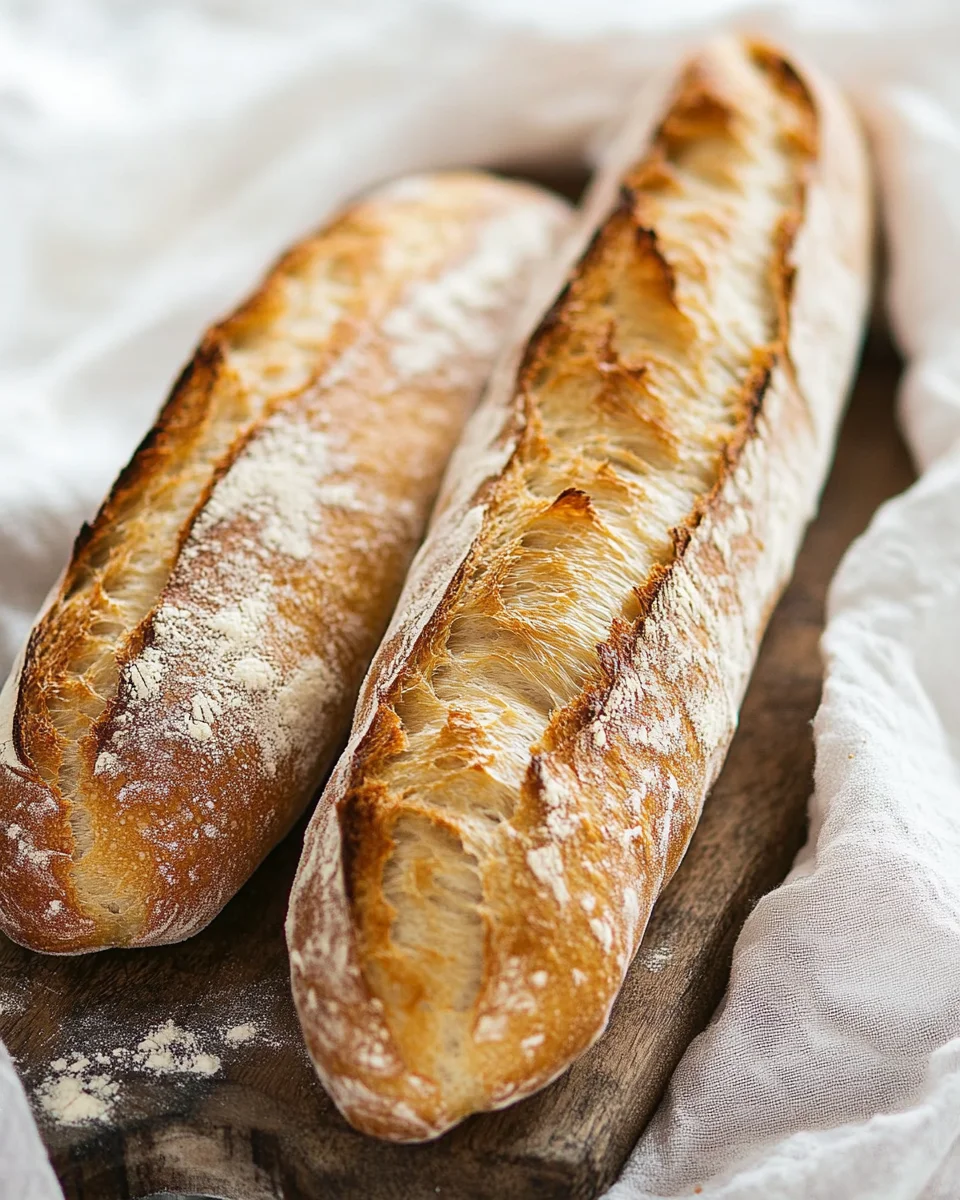 Einfaches Rezept für knuspriges Baguette