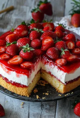 Erdbeertorte mit Biskuit und Quark 26 Erdbeertorte mit Biskuit und Quark