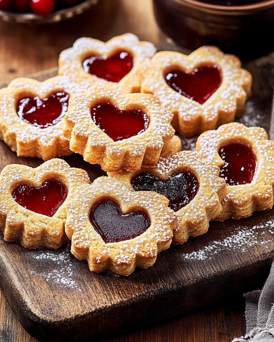 Feine Linzer-Pl&auml;tzchen mit Marmelade