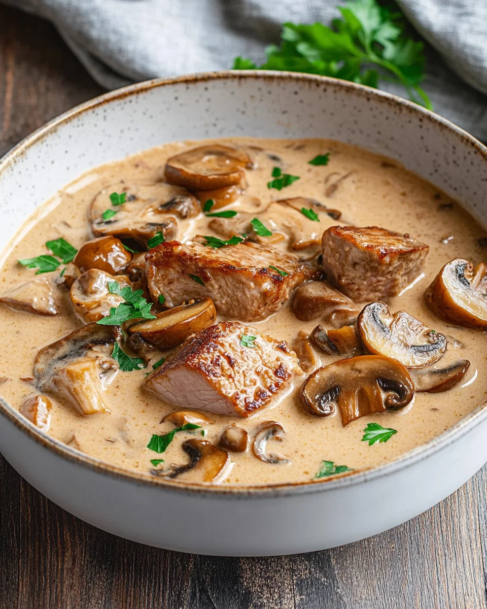 Filettopf mit Champignons