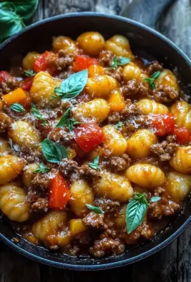 Gnocchi Pfanne mit Hackfleisch und Paprika 28 Gnocchi Pfanne mit Hackfleisch und Paprika