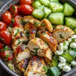 Griechische H&auml;hnchen-Bowl