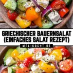 Griechischer Bauernsalat (einfaches Salat Rezept) 17 Pinterest Hidden Image