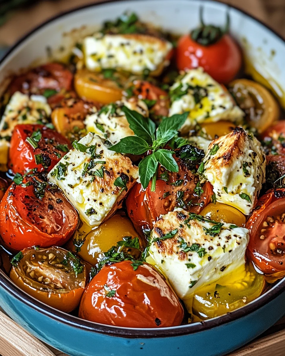 Griechischer Feta Auflauf mit Tomaten