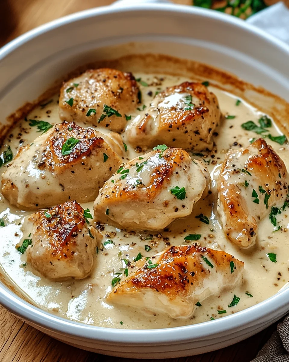 Hähnchen in Frischkäsesauce 25 Hähnchen in Frischkäsesauce