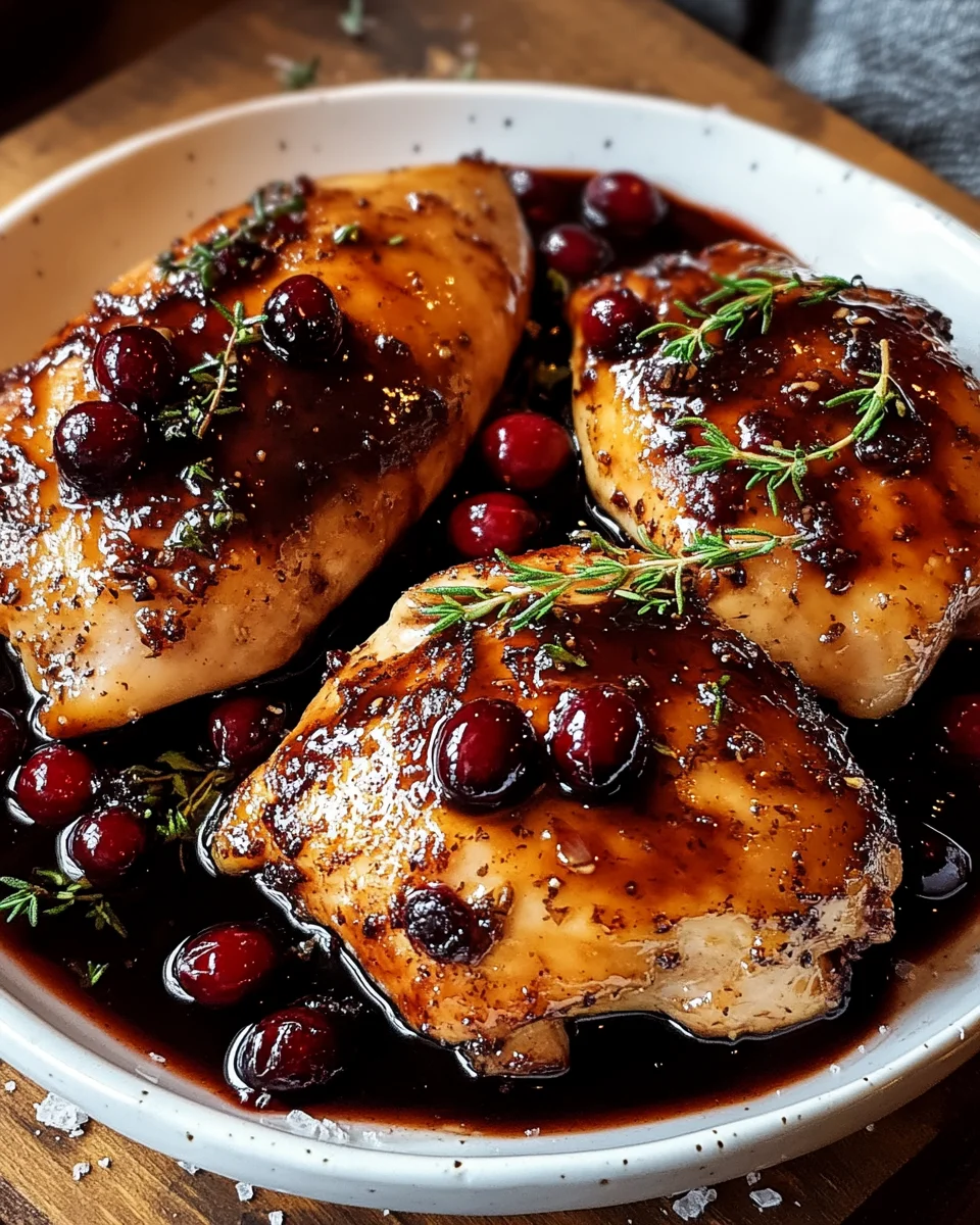 Hähnchen mit Preiselbeer-Balsamico-Glasur 20 Hähnchen