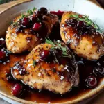 H&auml;hnchen mit Preiselbeer-Balsamico-Glasur