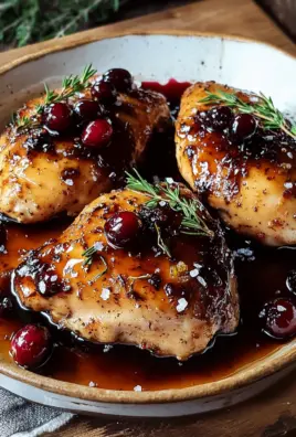 Hähnchen mit Preiselbeer-Balsamico-Glasur