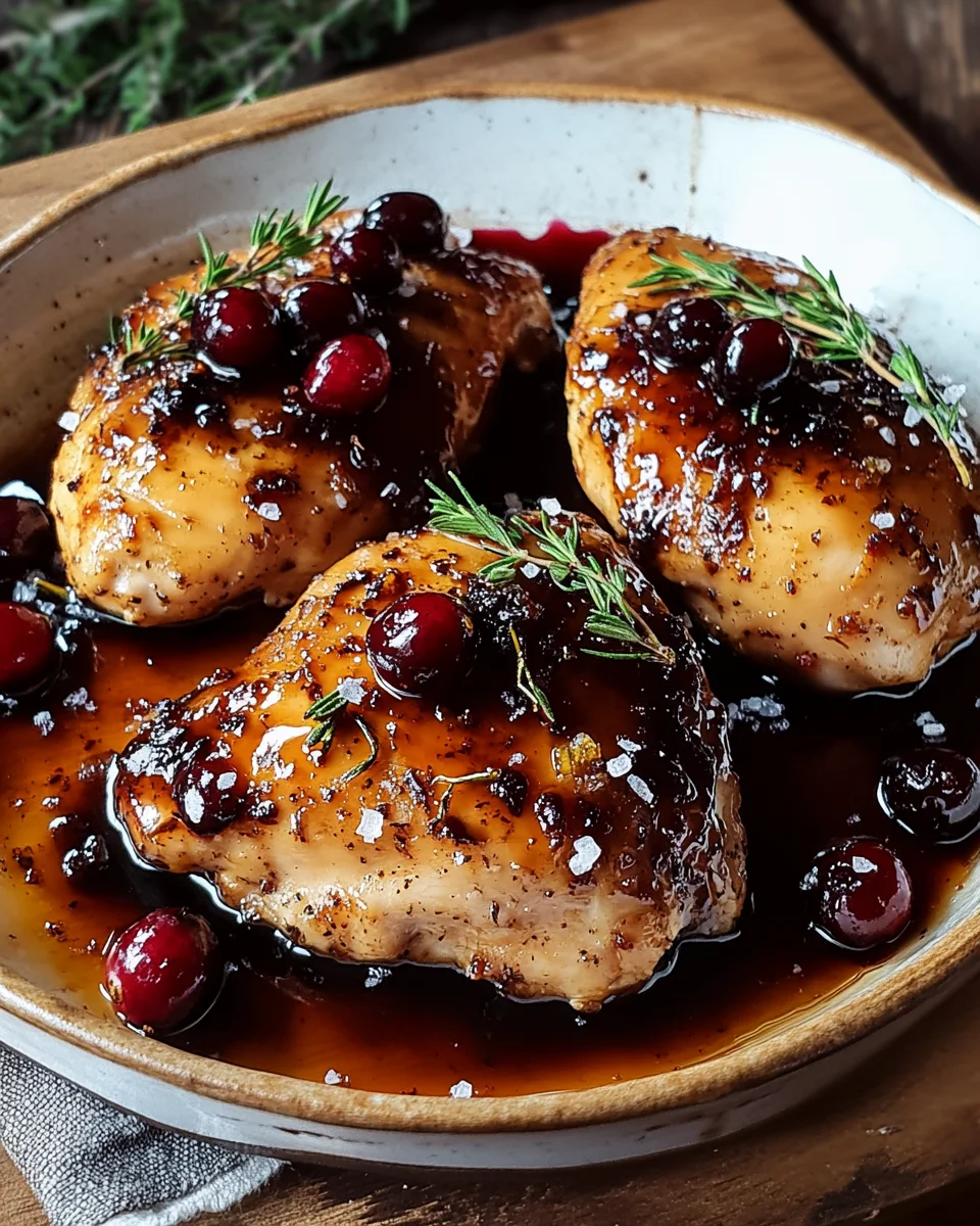 Hähnchen mit Preiselbeer-Balsamico-Glasur 22 Hähnchen mit Preiselbeer-Balsamico-Glasur