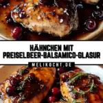 Hähnchen mit Preiselbeer-Balsamico-Glasur 19 Pinterest Hidden Image