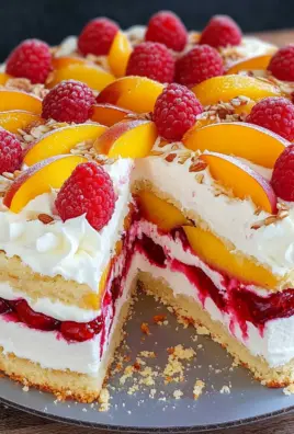 Himbeer-Pfirsich-Torte 24 Himbeer-Pfirsich-Torte