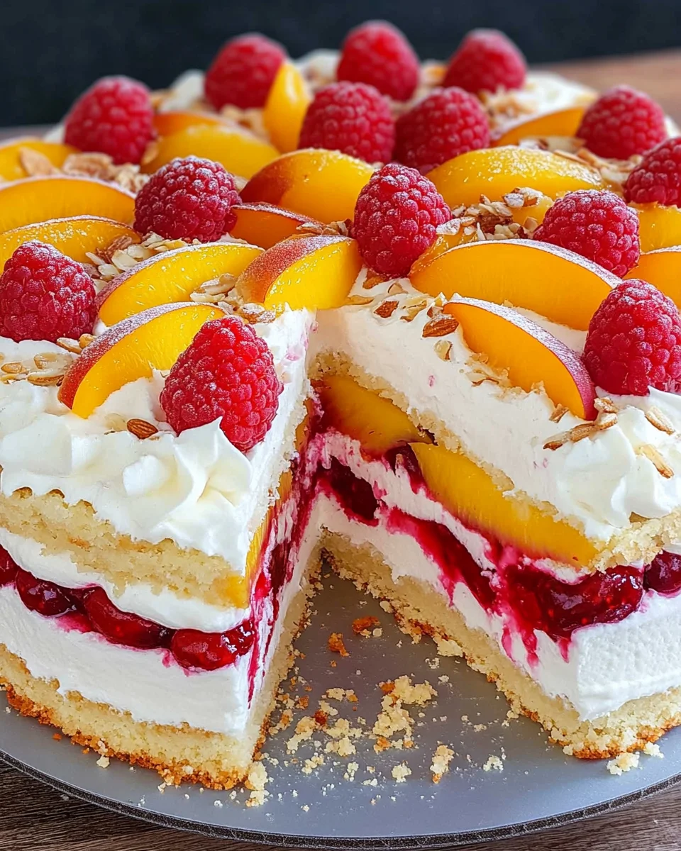 Himbeer-Pfirsich-Torte 20 Himbeer-Pfirsich-Torte