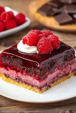Himbeerkuchen mit Schokopudding