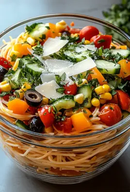 Italienischer Spaghetti-Schichtsalat 22 Italienischer Spaghetti-Schichtsalat
