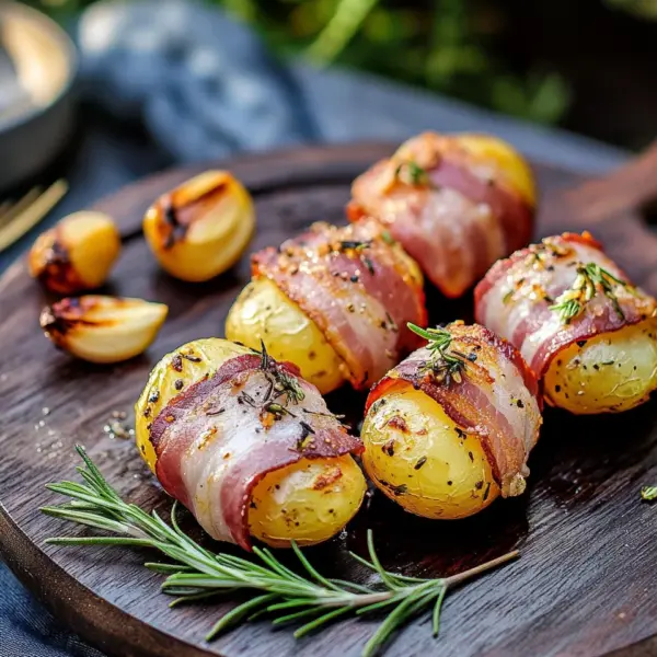 Kartoffeln im Speckmantel