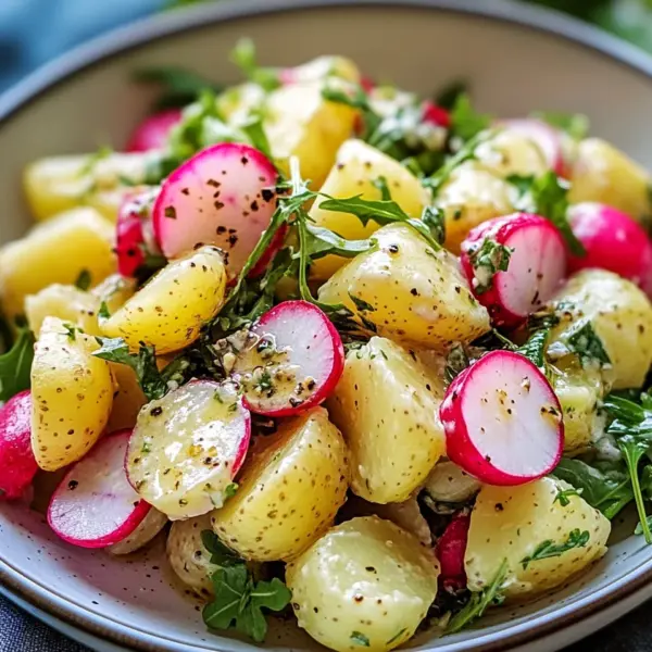 Kartoffelsalat mit Radieschen