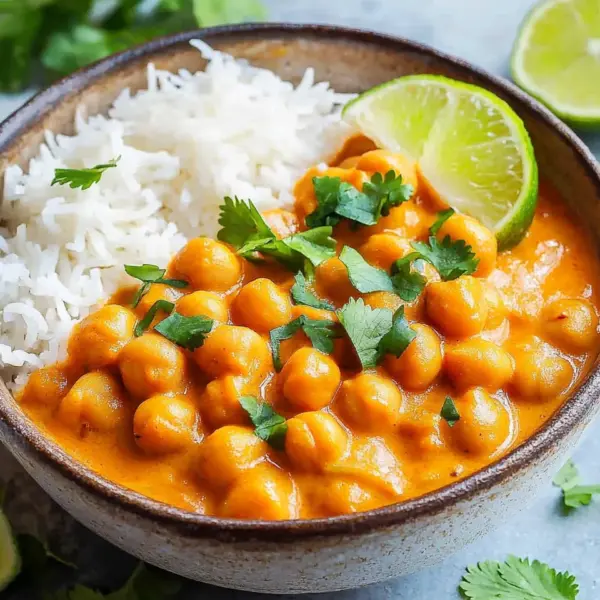 Kichererbsen-Curry mit Kokosmilch