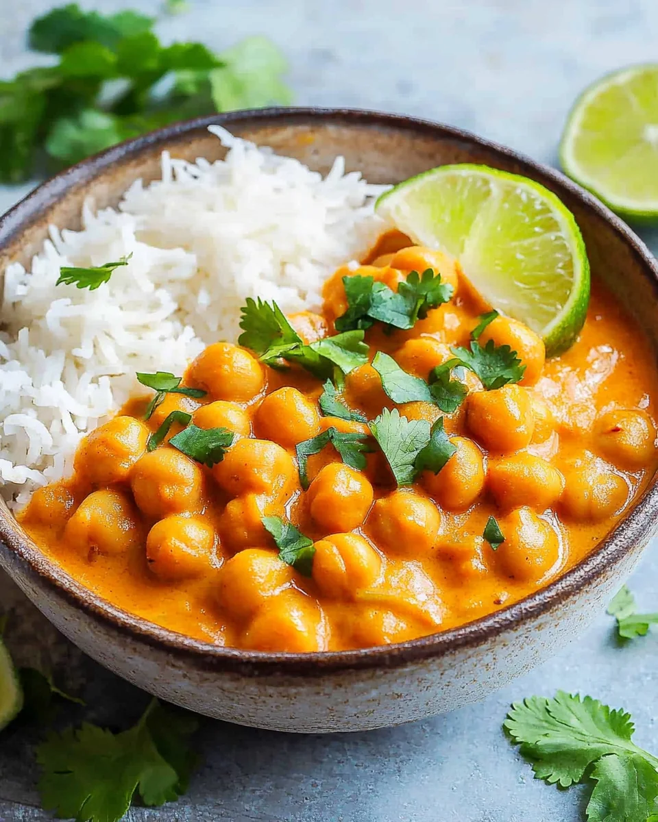 Kichererbsen-Curry mit Kokosmilch
