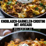 Knoblauch-Garnelen-Crostini mit Avocado 21 Pinterest Hidden Image