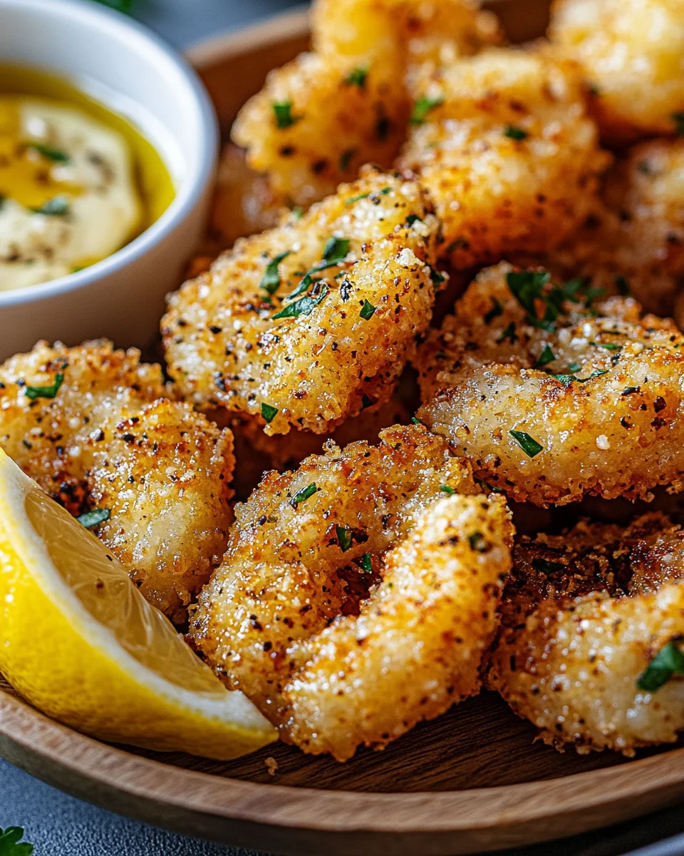 Knoblauch Parmesan Garnelen aus der Heißluftfritteuse 19 Knoblauch
