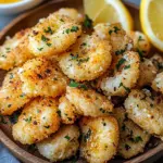 Knoblauch Parmesan Garnelen aus der Hei&szlig;luftfritteuse