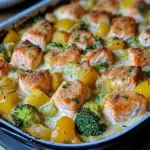 Lachsauflauf mit Gem&uuml;se
