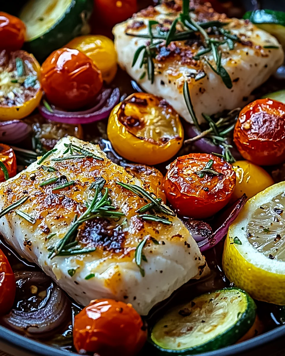 Mediterran Gebackene Fischfilets mit Gemüse 23 Mediterran Gebackene Fischfilets mit Gemüse