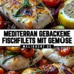 Mediterran Gebackene Fischfilets mit Gemüse 20 Pinterest Hidden Image