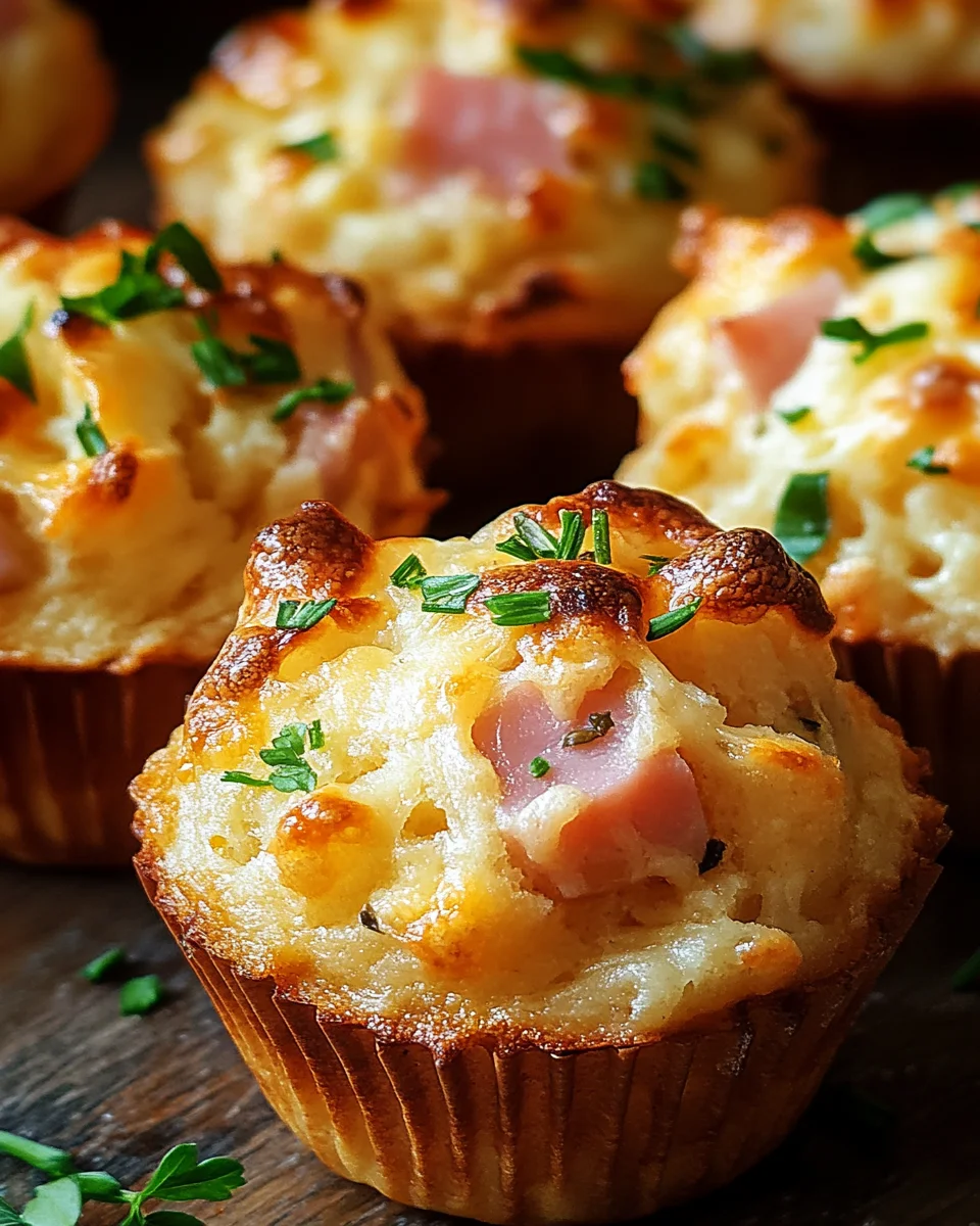 Muffins mit Putenschinken und Käse 23 Muffins