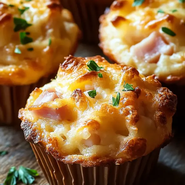 Muffins mit Putenschinken und Käse