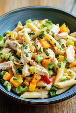 Nudel-Hähnchensalat mit Frühlingszwiebeln