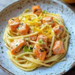 Orangen Lachs Pasta