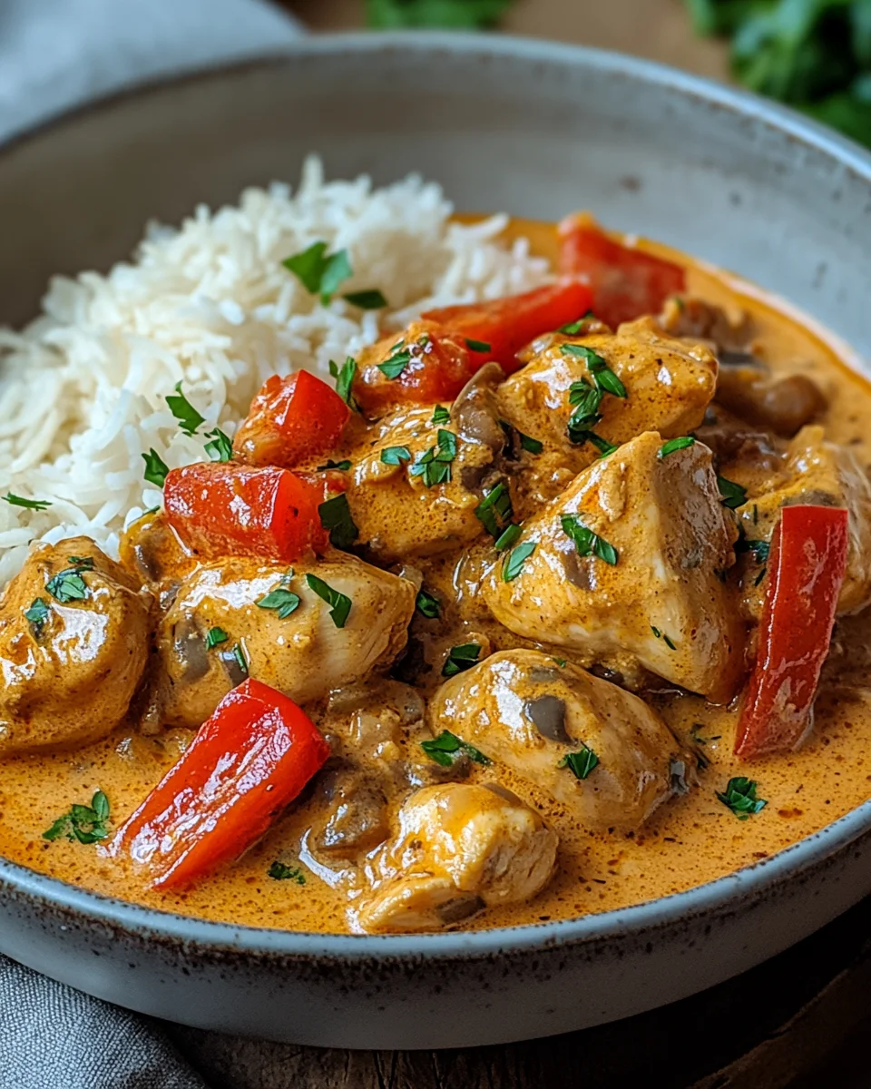 Paprika-Sahne-Hähnchen 24 Paprika-Sahne-Hähnchen