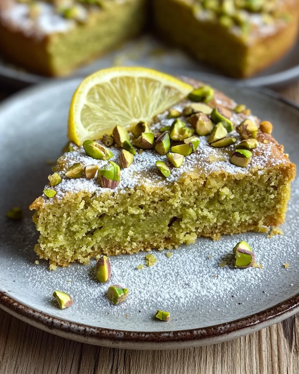 Pistazienkuchen mit Zitrone und Mandeln 18 Pistazienkuchen