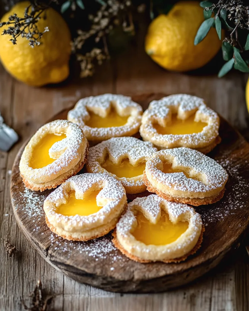 Plätzchen mit Lemoncurd 16 Plätzchen