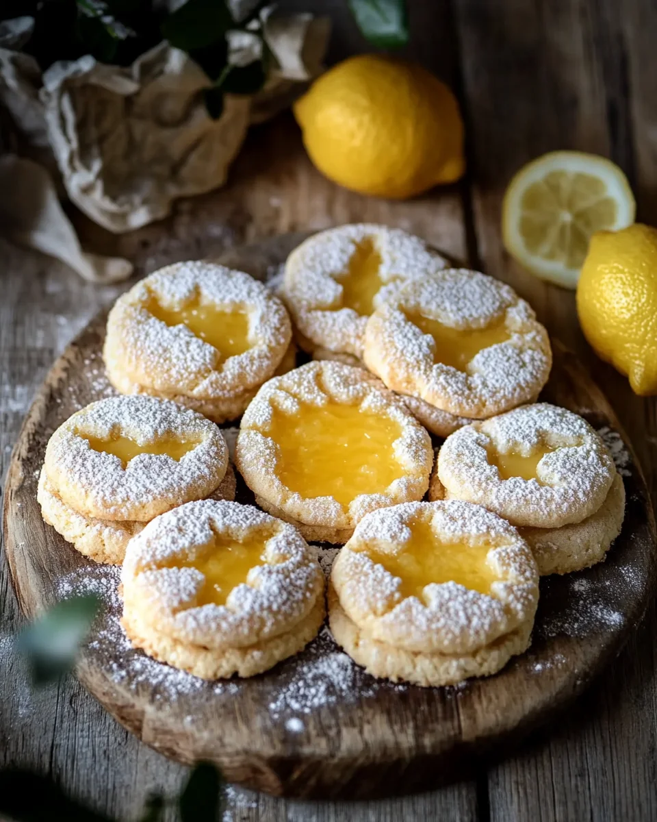 Plätzchen mit Lemoncurd 18 Plätzchen mit Lemoncurd