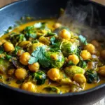 Rosenkohl-Curry mit Kichererbsen