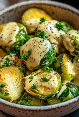 Rosenkohl in Frischkäse-Senfsauce