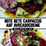Rote Bete Carpaccio auf Avocadocreme 19 Pinterest Hidden Image