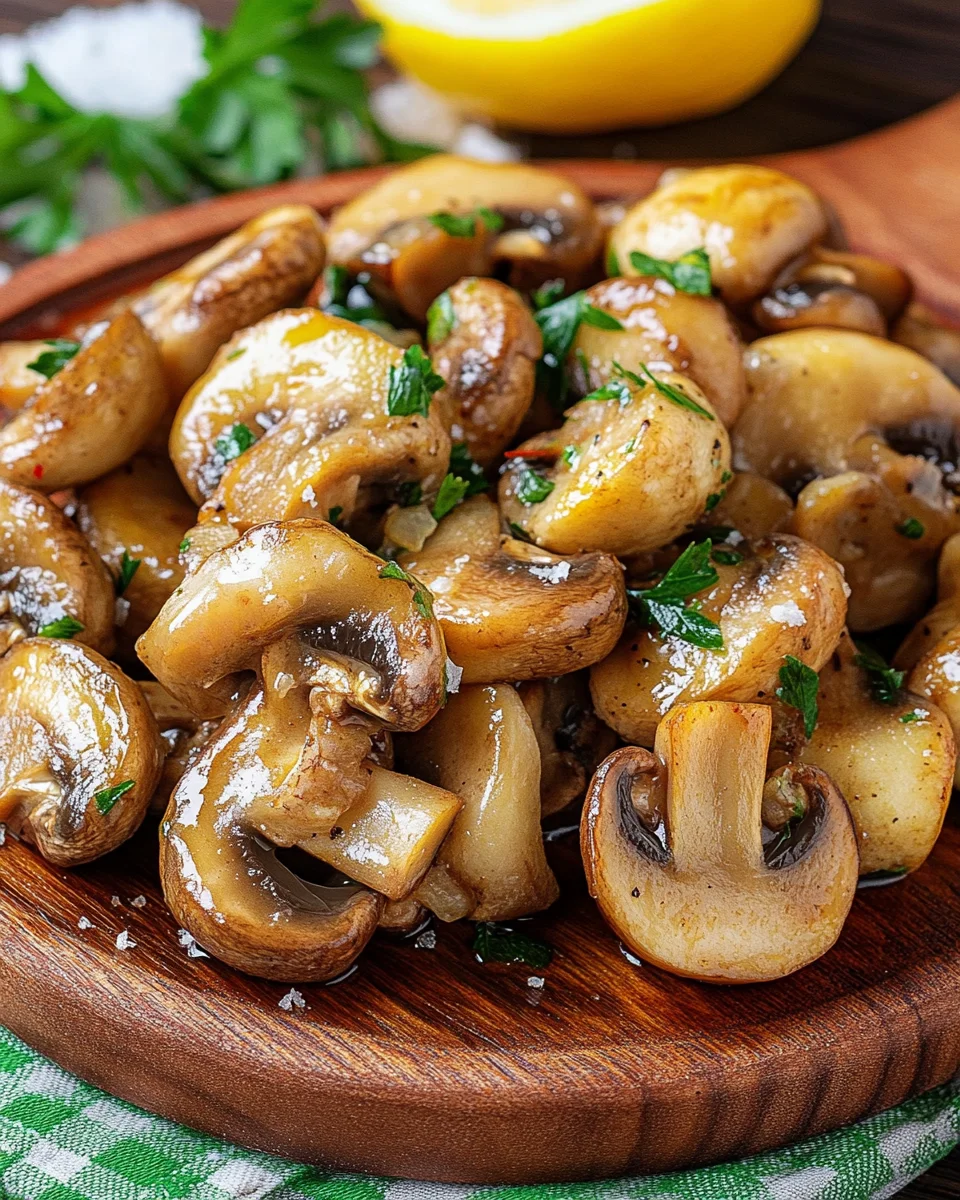Saftige Knoblauch-Champignons Rezept