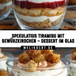 Spekulatius Tiramisu mit Gewürzkirschen - Dessert im Glas 18 Pinterest Hidden Image