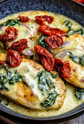 Spinat Parmesan Hähnchen